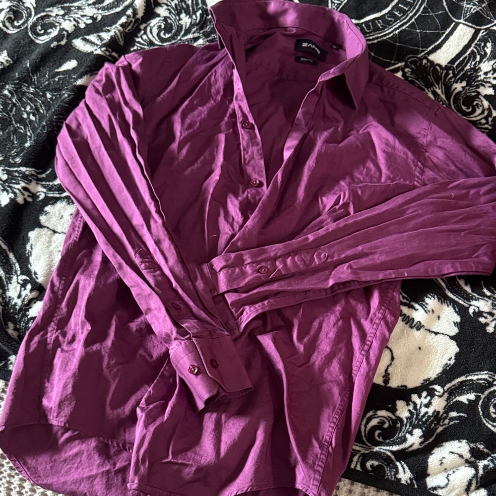 Men's Purple Dress Shirt